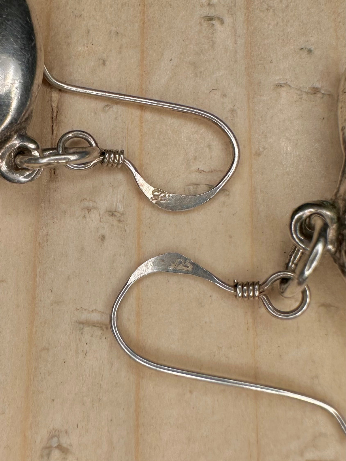 Large Pig 925 Sterling Silver Earrings