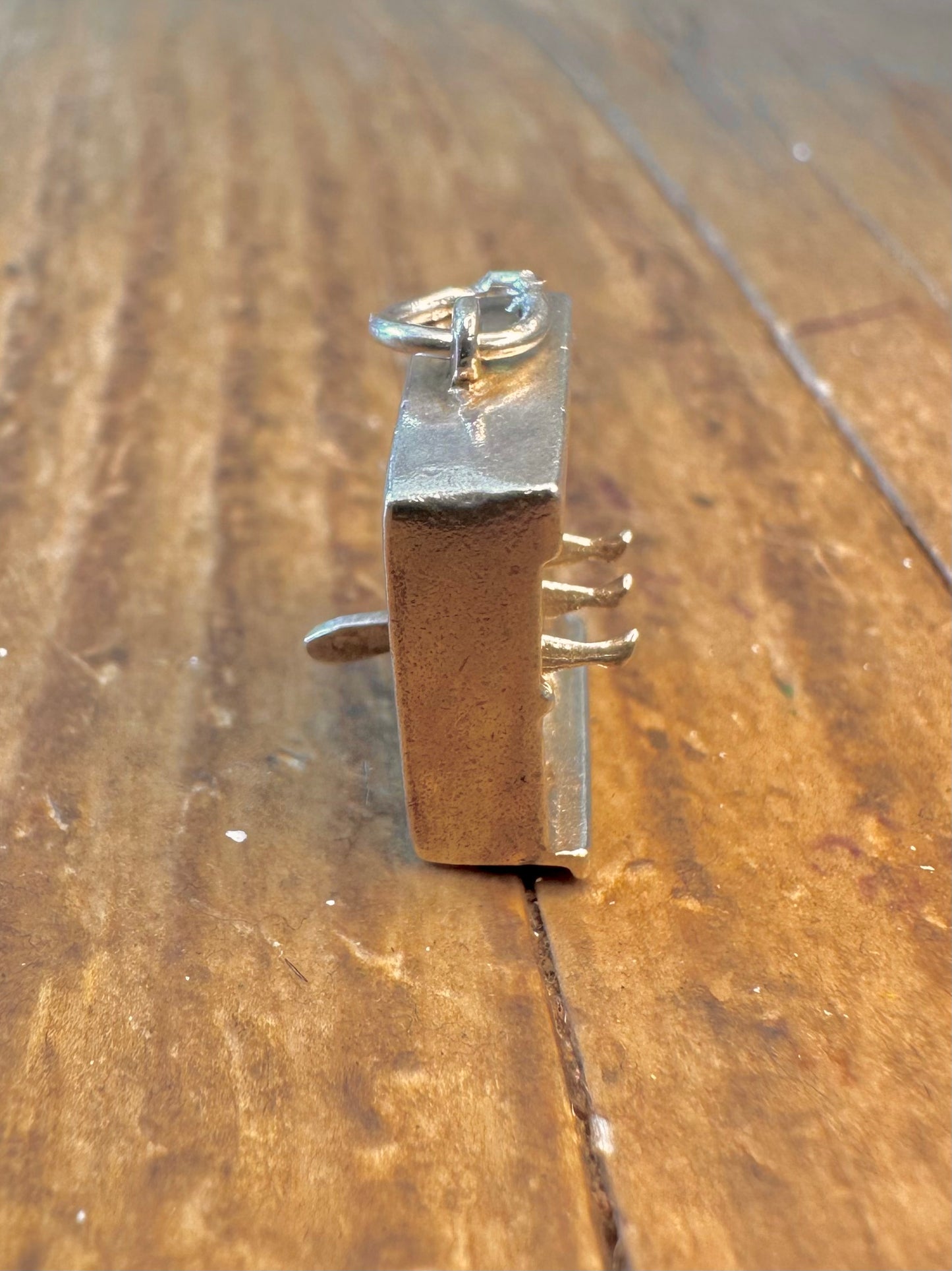 Can Can Dancers Mechanism Moving 925 Sterling Silver Charm Pendant
