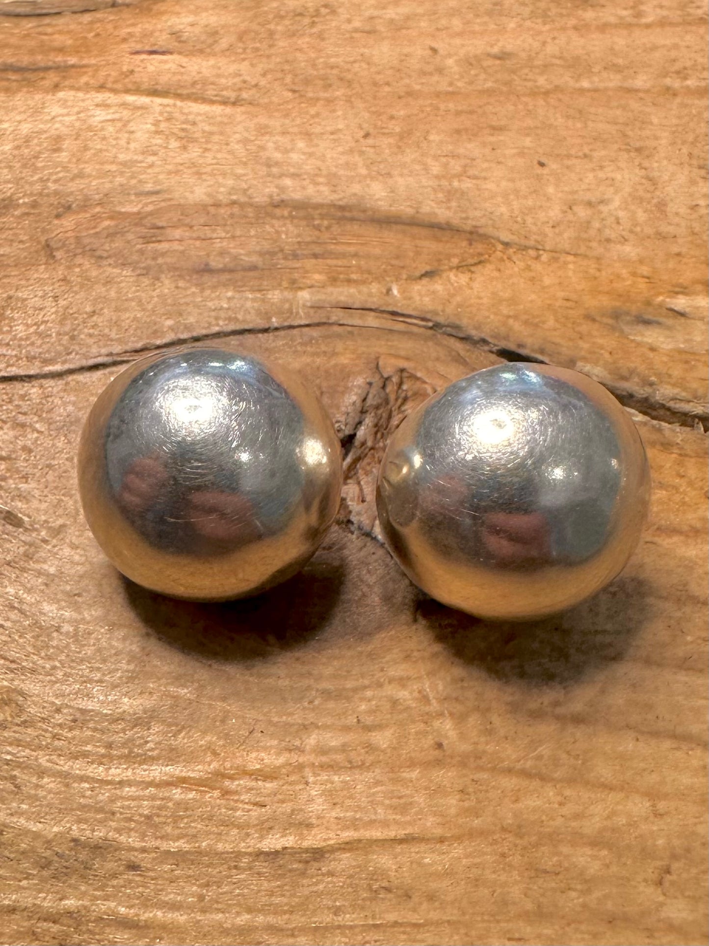 Abstract Modernist Stud 925 Silver Earrings