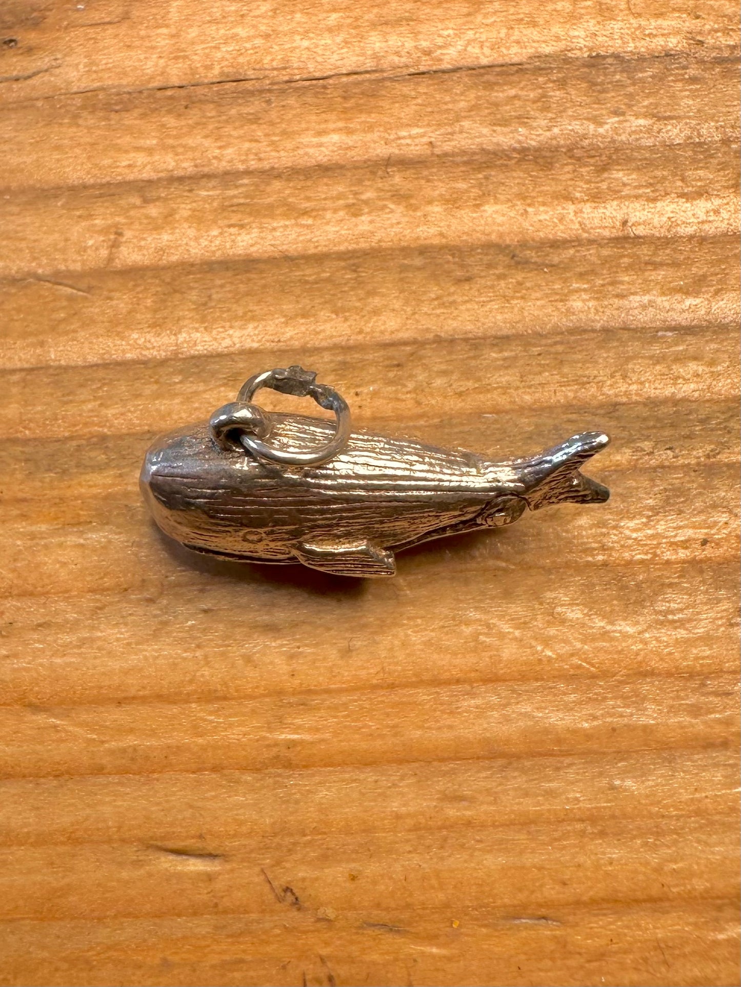 Articulated Whale Jonah 925 Sterling Silver Charm Pendant