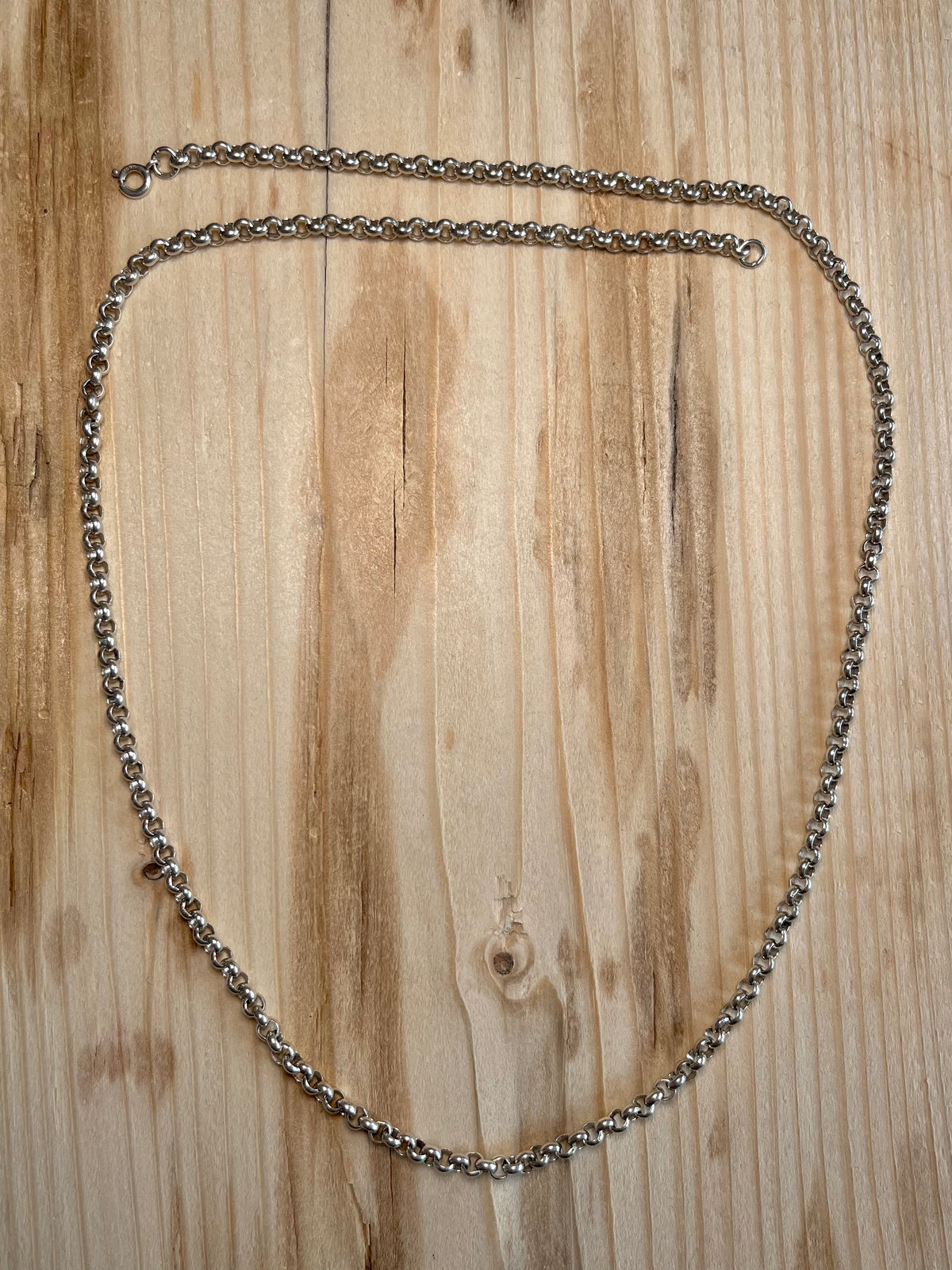 Belcher Link Chain 925 Sterling Silver 24 inch Necklace