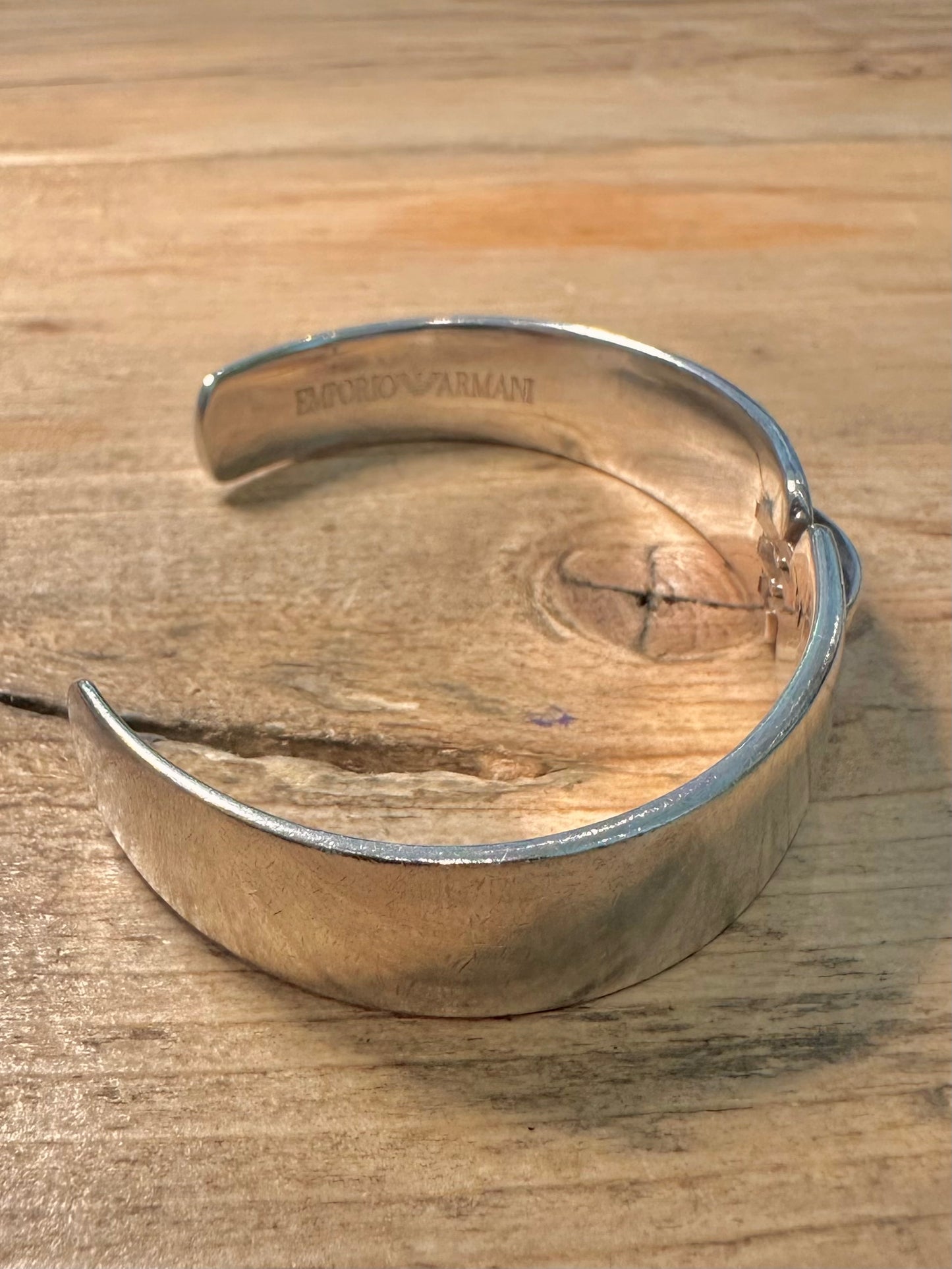 Vintage Emporia Armani Articulated 925 Silver Cuff Bangle