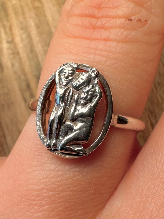 Vintage Joan The Wad 925 Sterling Silver Size R Ring