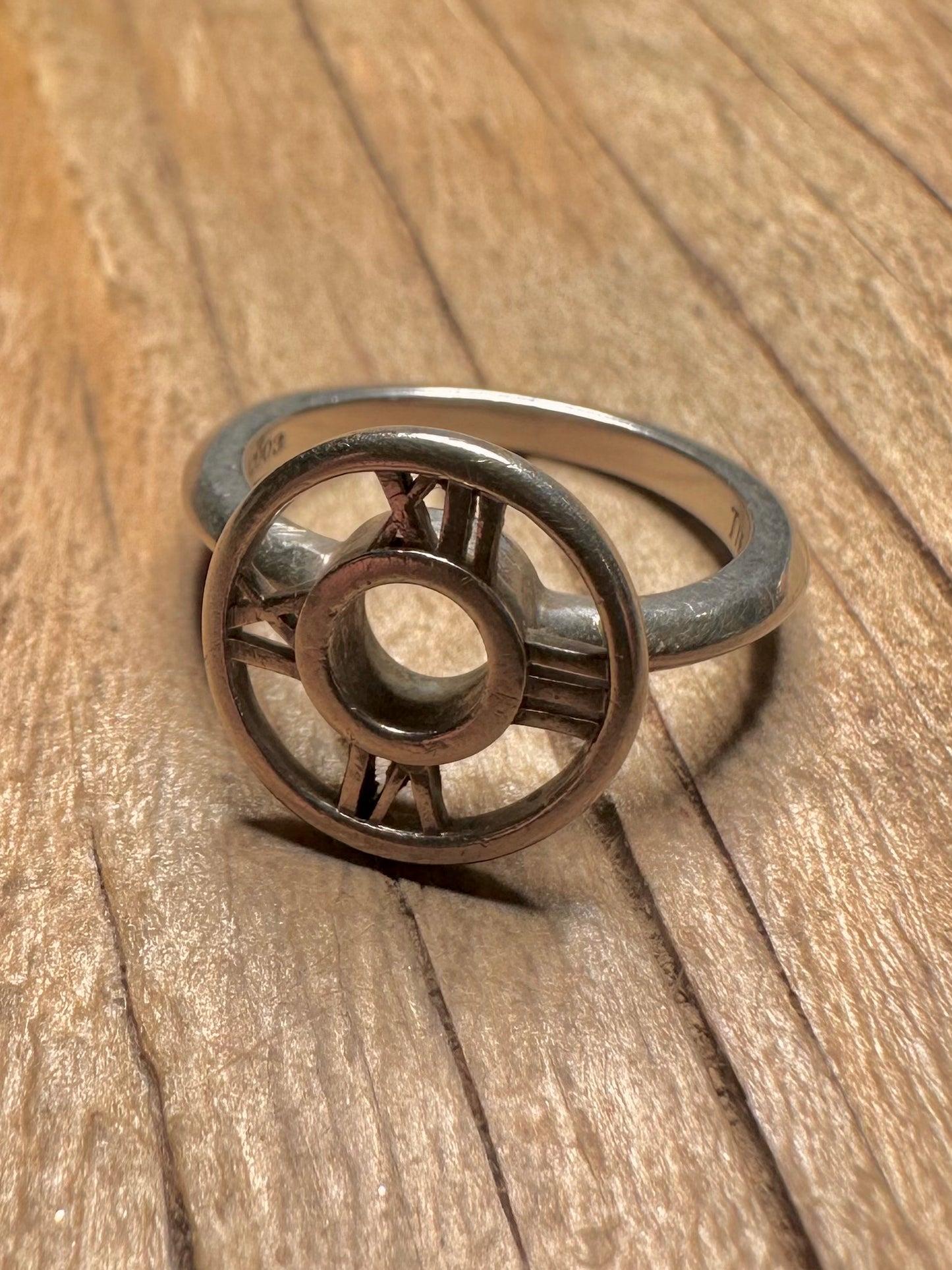 Tiffany & Co Atlas 2003 925 Sterling Silver Size L1/2 Ring