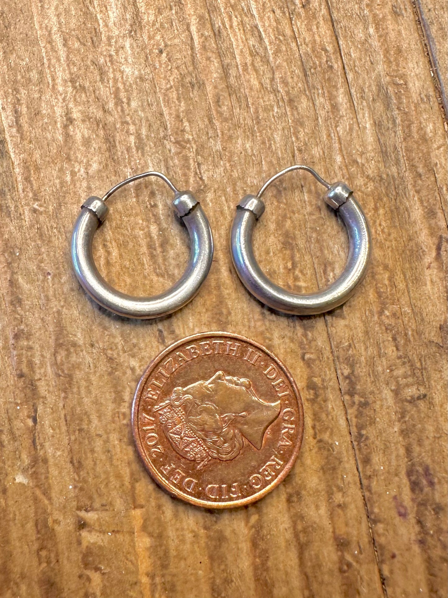 Thick Hoops 925 Sterling Silver Earrings