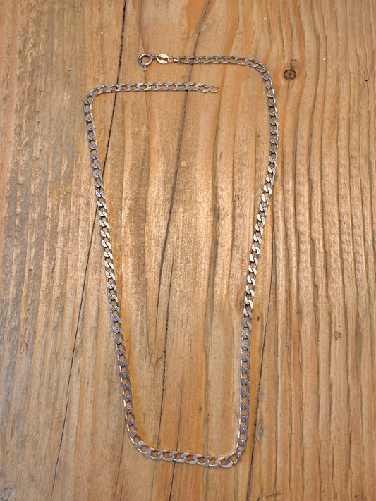 Curb Chain 1988 925 Sterling Silver 16.5 inch Necklace