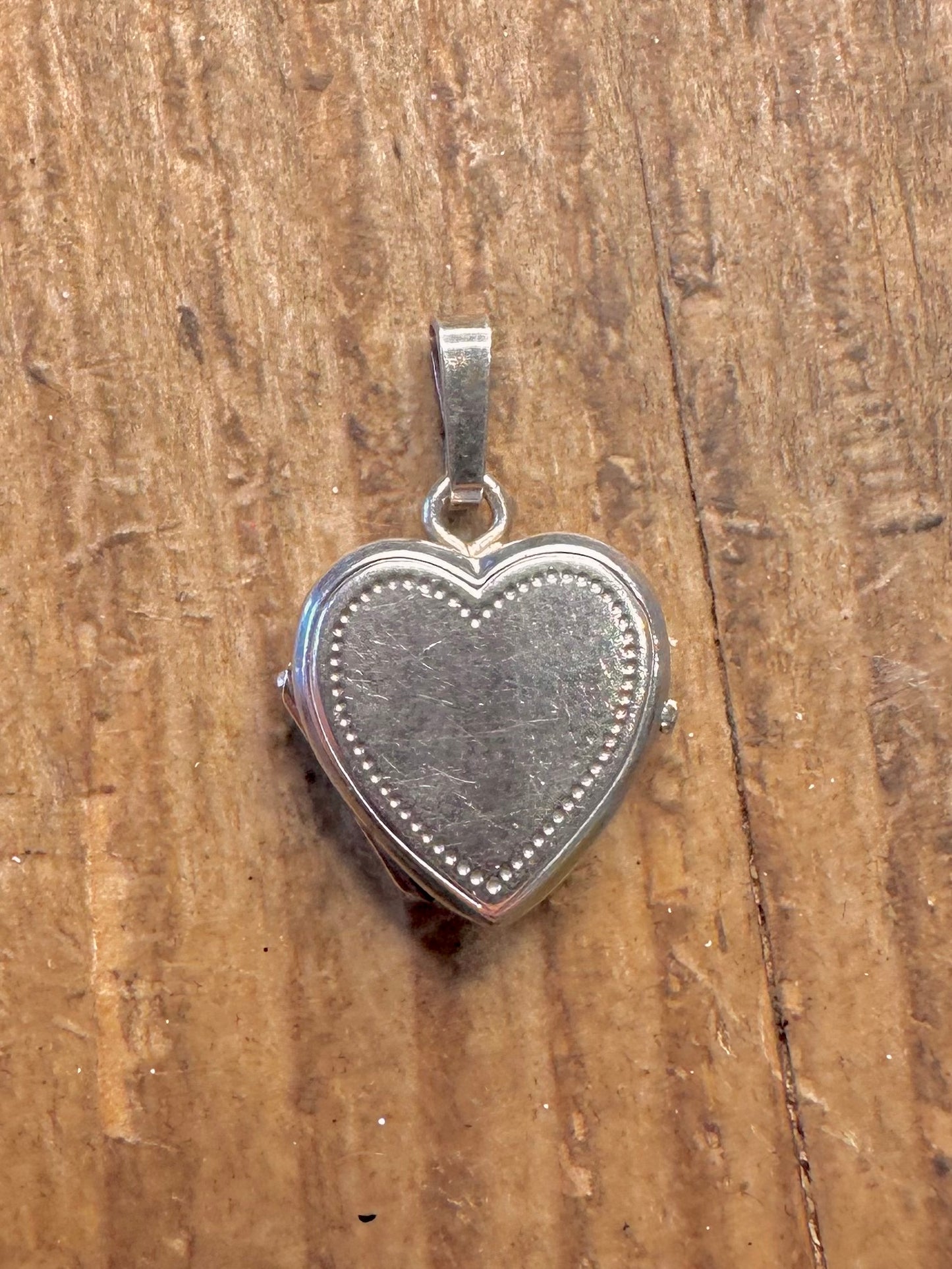 Heart Engraved Locket 925 Sterling Silver Pendant