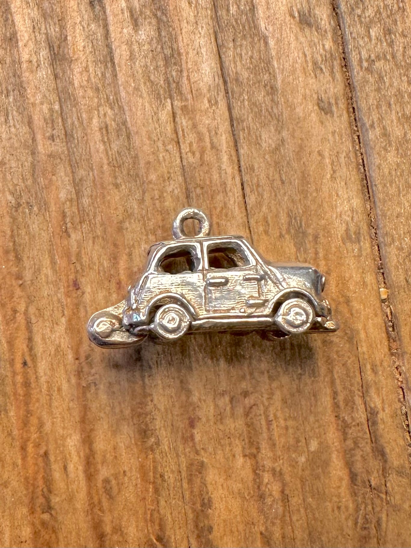 Mini Car Opening 925 Sterling Silver Charm Pendant