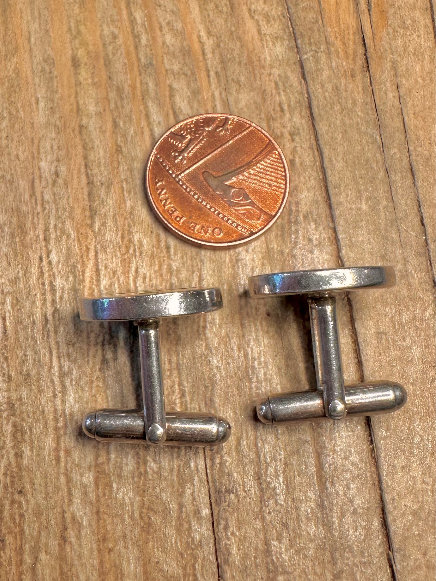 Modern 2001 Cuff Links Sheffield 925 Sterling Silver Collectables