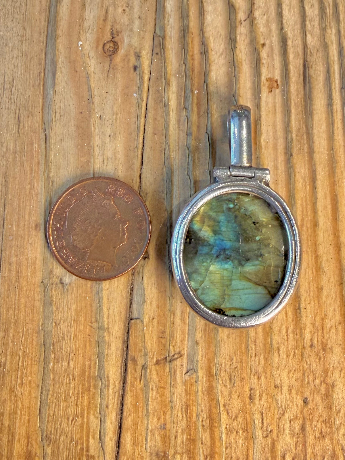 Oval Labradorite 925 Sterling Silver Pendant