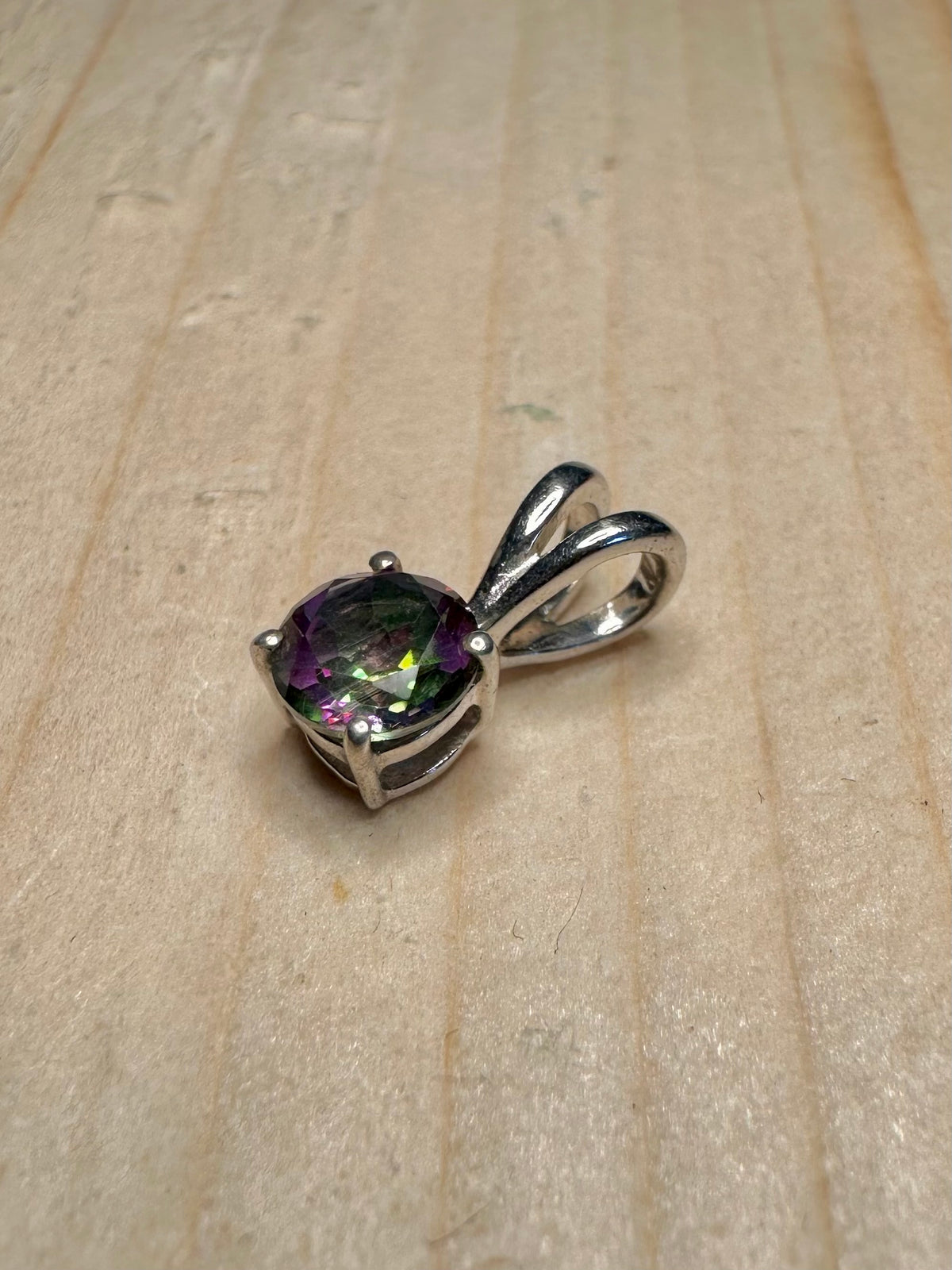 Mystic Topaz 925 Sterling Silver Pendant