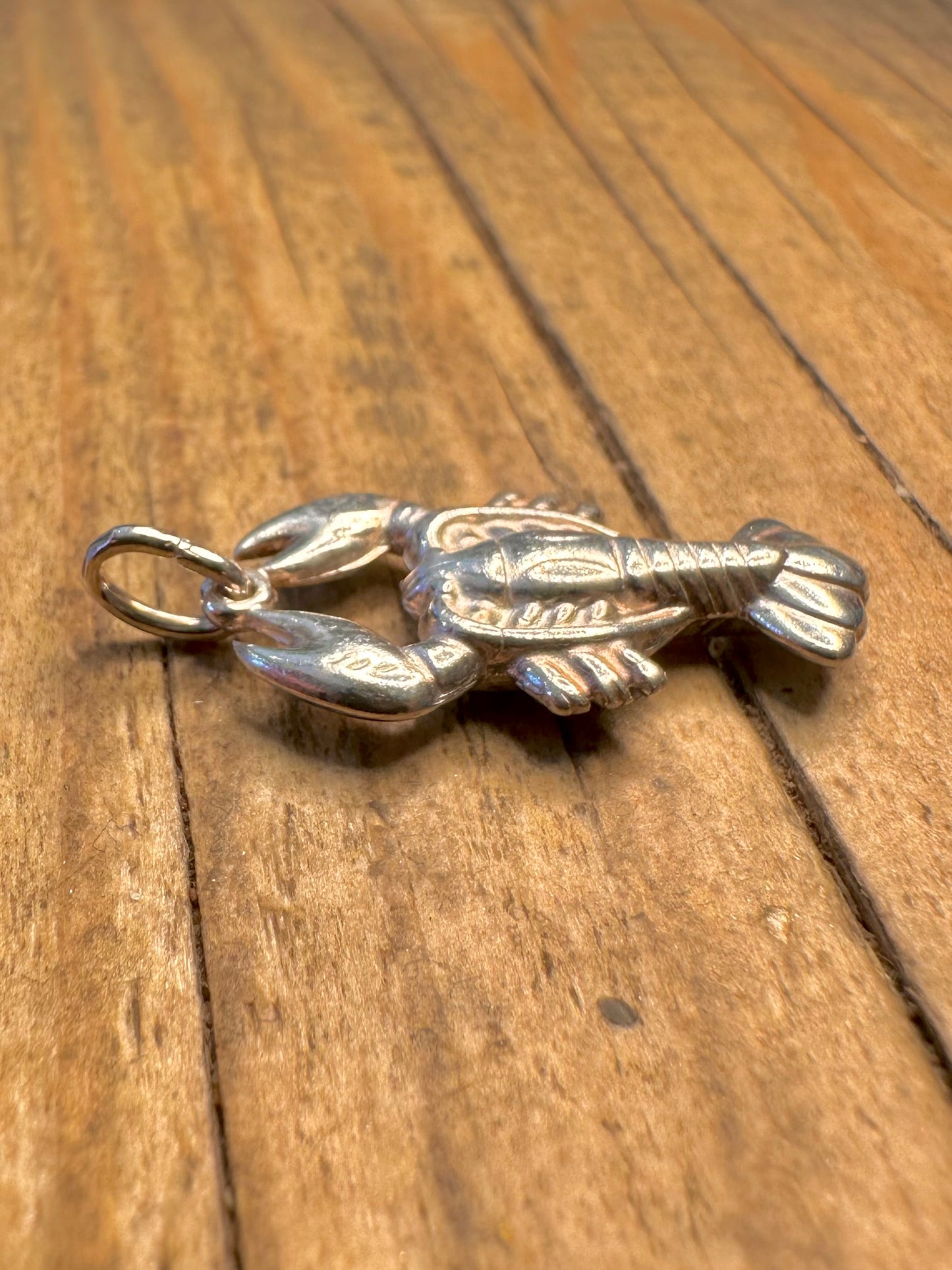 Lobster 925 Sterling Silver Charm Pendant