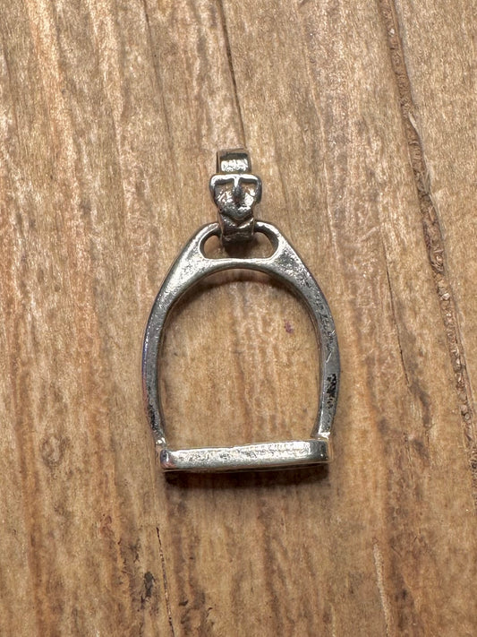 Vintage Stirrup Buckle 925 Sterling Silver Pendant