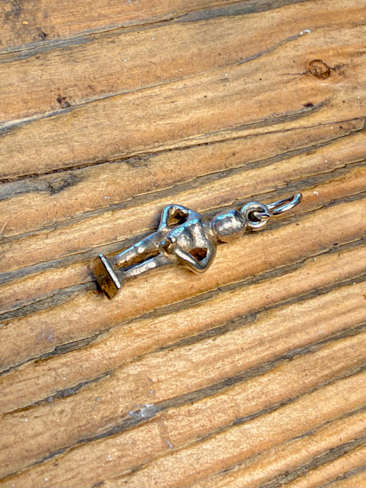 Manneken Pis Boy Sculpture 925 Sterling Silver Pendant