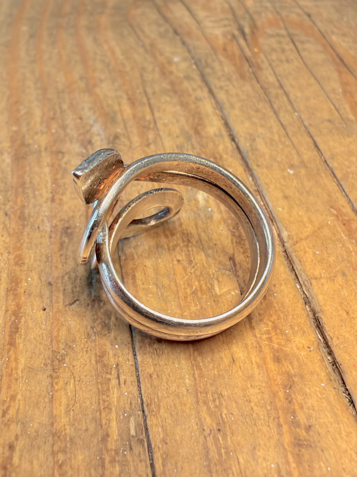 Coiled Snake 950 Silver Size L1/2 Ring